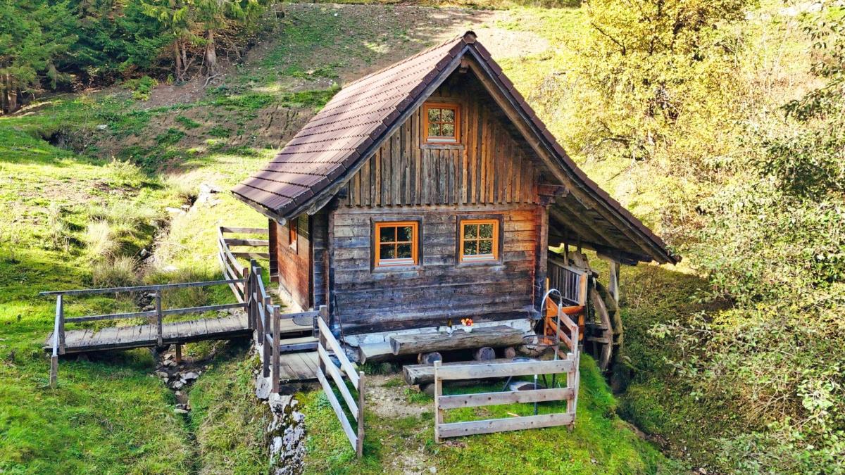 Mühlenhütte am Privatteich im Mostviertel